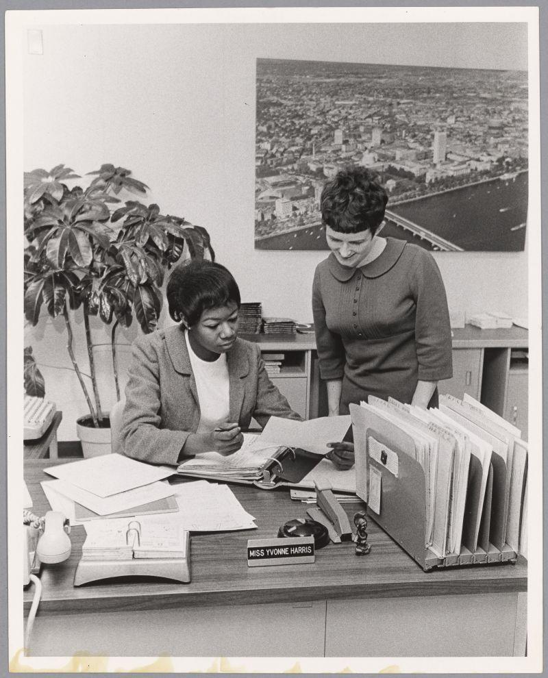 Yvonne Harris and Sherry Glanville, ca. 1965