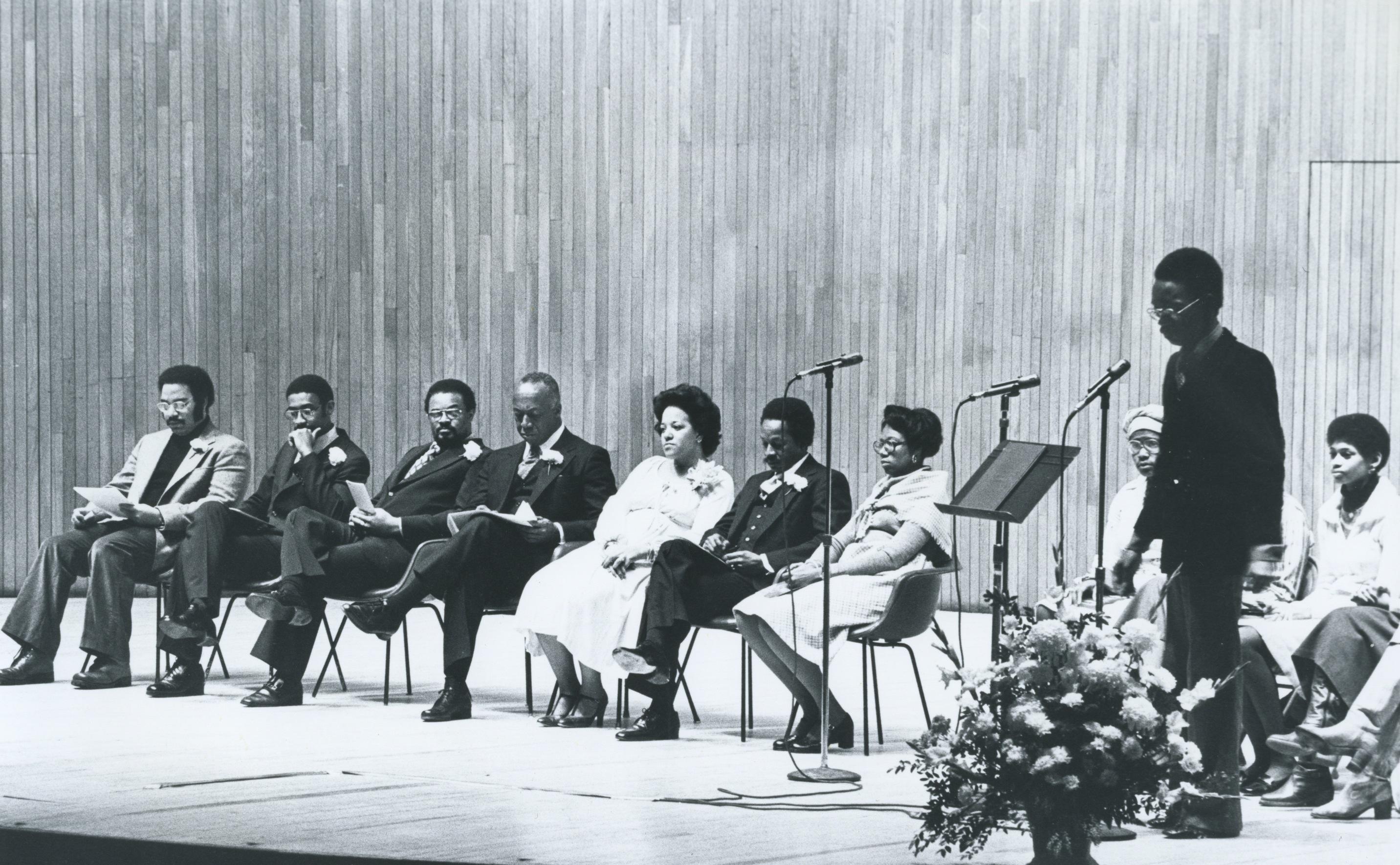 MLK Celebration panel, 1978