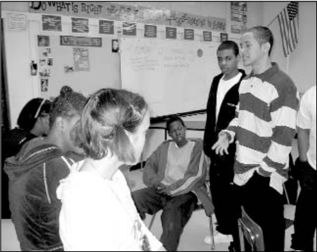 Joseph Brown and Louis Fouché at Fletcher Maynard Academy, 2004