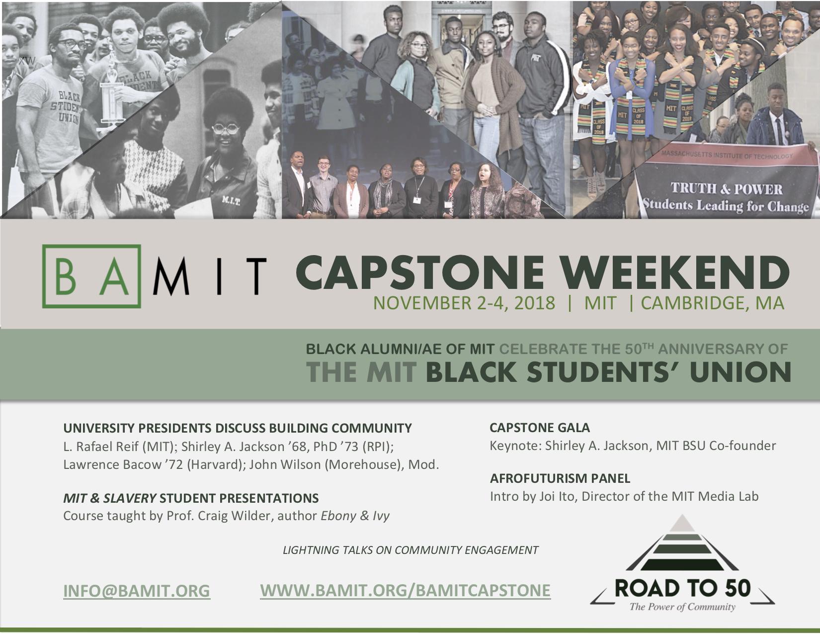 Flyer: BAMIT Capstone Event, 2018